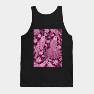 Monochrome Kestrel Birds Tank Top